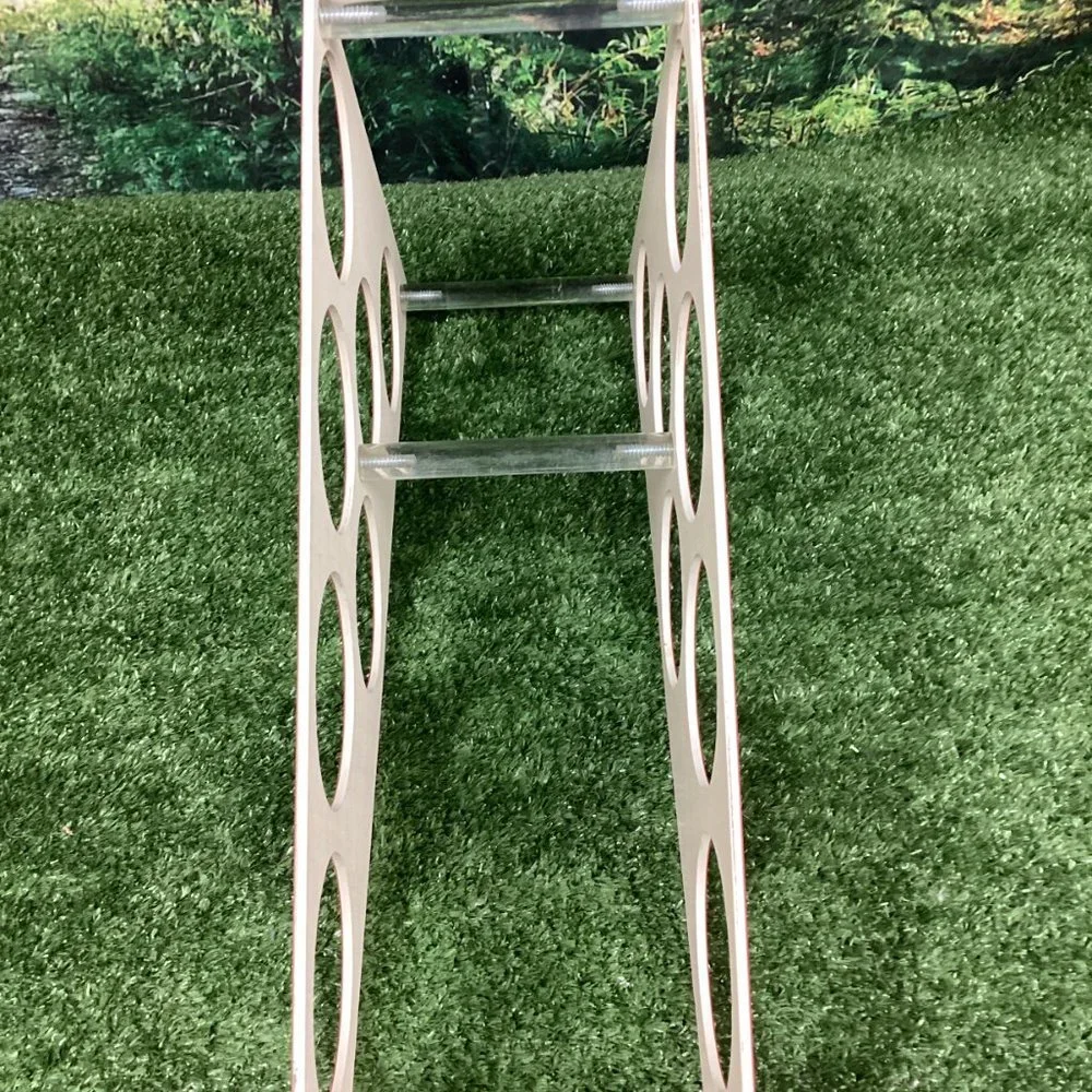 Vintage Wine Rack Red Mid Century Atomic